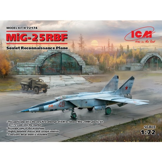 1/72 Soviet Reconnaissance Plane Mikoyan-Gurevich MiG-25 RBF