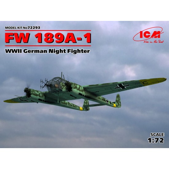 1/72 WWII German Night Fighter Focke-Wulf Fw 189A-1