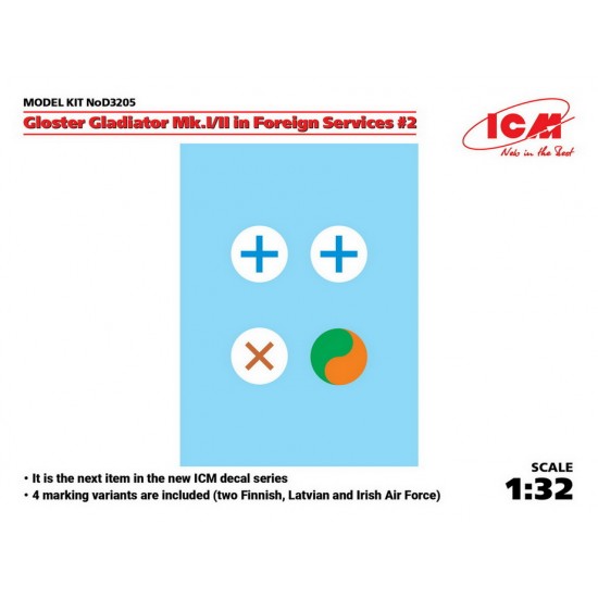 Decals for 1/32 Gloster Gladiator Mk.I/II in Foreign Services #2