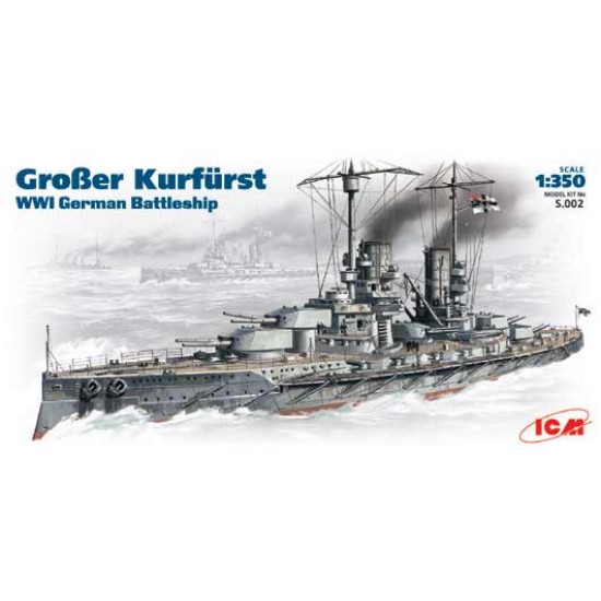 1/350 WWI German Battleship "Grosser Kurfurst"