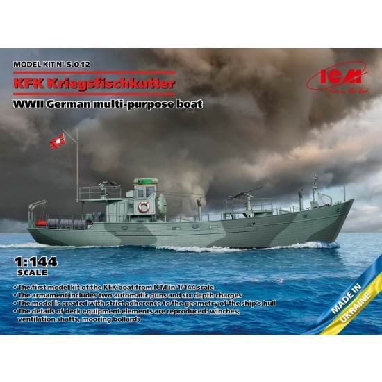 1/144 WWII German KFK Kriegsfischkutter Multi-purpose Boat