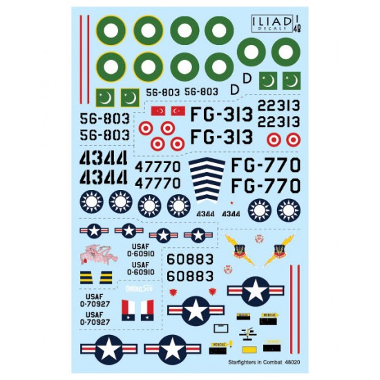 Decals for 1/48 Starfighters in Combat