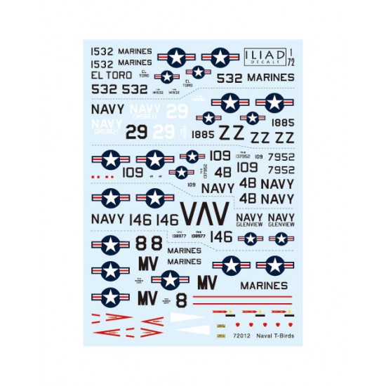 Decals for 1/72 Naval T-Birds