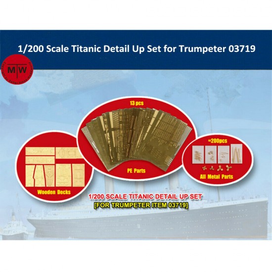 1/200 Titanic Upgrade Detail Set for Trumpeter #03719 kit