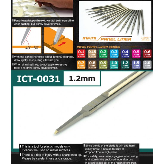 Infini Panel Liner Series Chisel #1.2mm
