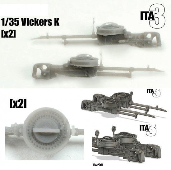 1/35 LRDG/SAS Vickers K Machine Gun (2pcs)
