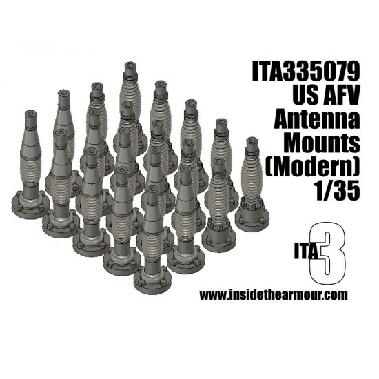 1/35 US Modern AFV Antenna Mounts
