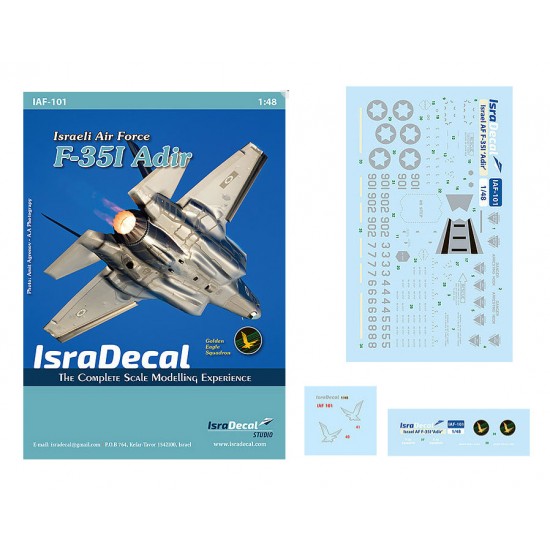 Decals for 1/48 IAF F-35I Adir 