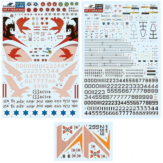 1/48 IAF F-16A/B Nets Decals [30th Anniversary Special Edition]