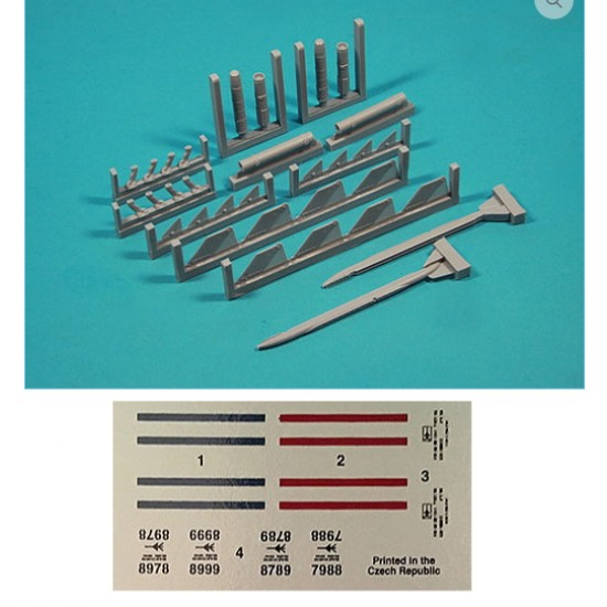 1/32 Python 3 Missiles (2pcs w/Rails and Mount Adapters) for IAF F-4E Kurnass