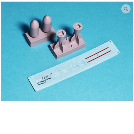 1/48 IAF Vintage 500kg GP Bombs (2 bombs, decals & instructions)