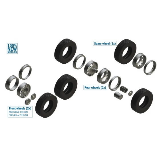 1/24 European Tractor Tires and Rims