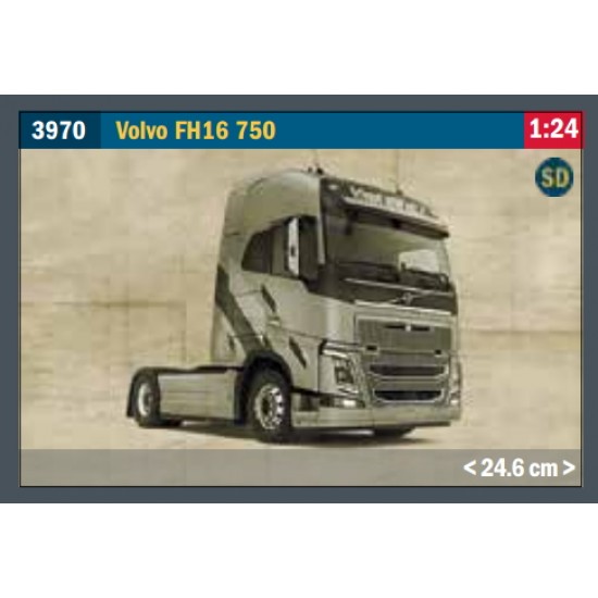 Maquette Camion : Volvo FH16 Medium Roof – 1/24 - Italeri - Rue des Maquettes Maquette Camion : Volvo FH16 Medium Roof – 1/24 - Italeri - Rue des Maquettes