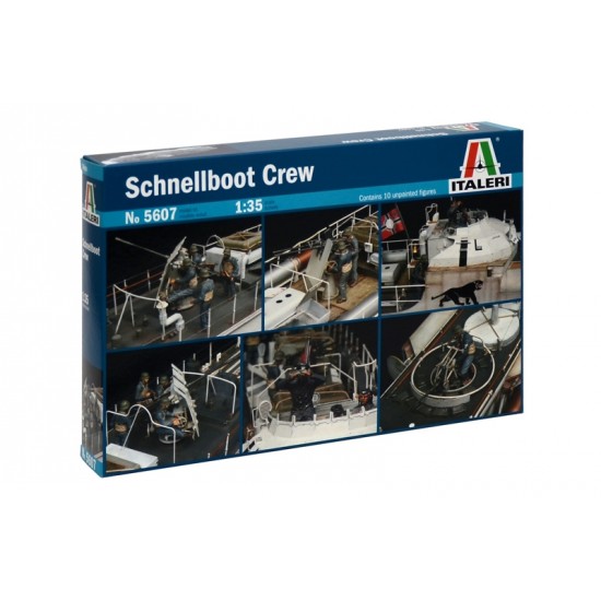 1/35 WWII German S-100 Schnellboot Torpedo Boat Crew for Italeri kit (10 Figures)