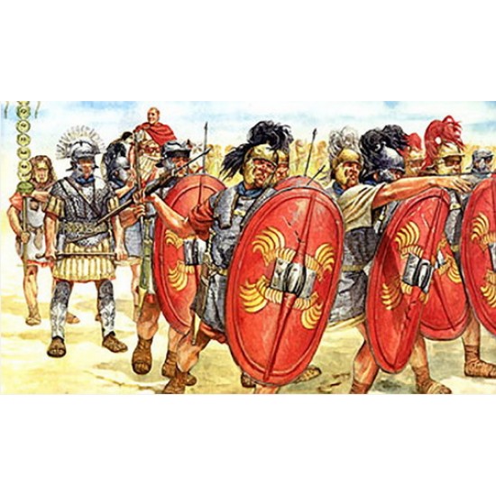 1/72 Roman Infantry Set (35 Figures+1 Horse)