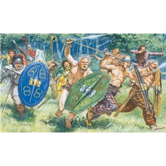 1/72 Gaul Warriors Soldiers (40 Figures)