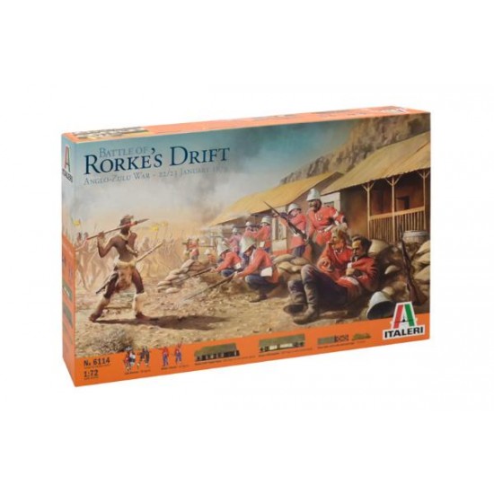 1/72 Battle of Rorke's Drift in Anglo-Zulu War - Diorama Set