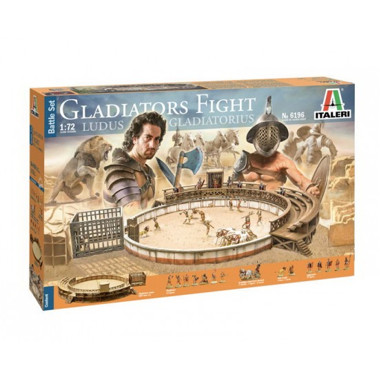 1/72 Gladiators Fight - Ludus Gladiatorius w/MDF Laser-Cut Arena