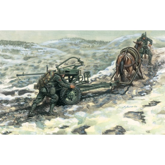 1/35 HORSE DRAWN BREDA 20/65 W/SERVANTS