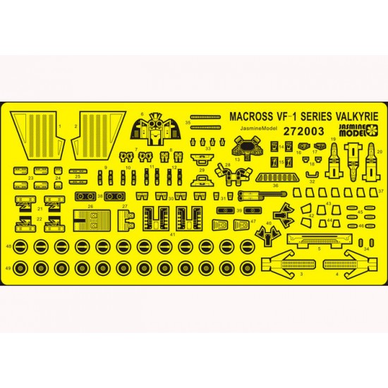 1/72 Macross VF-1 Series VALKRIE Cockpit Detail Set for Hasegawa kits