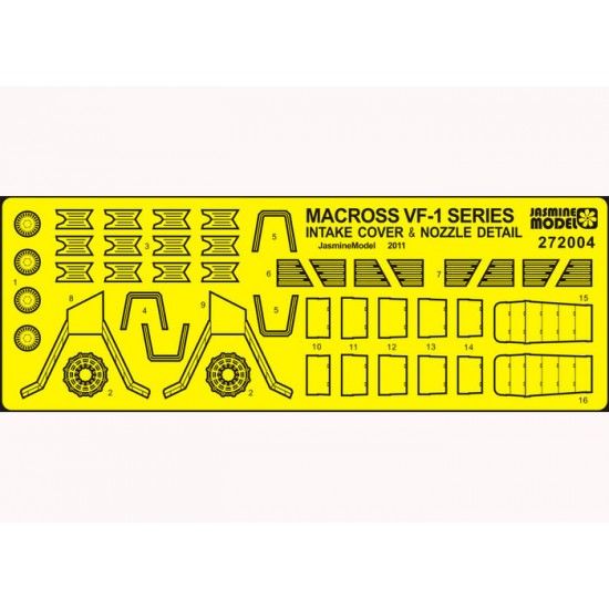 1/72 Macross VF-1 Intake and Nozzle Detail Set for Hasegawa kits
