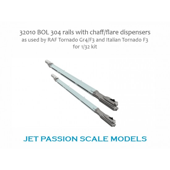1/32 RAF Tornado Gr4 Bol 304 Rail w/Chaff/Flare Dispensers Set for Italeri kits