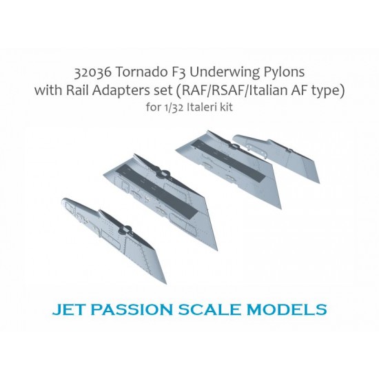 1/32 Tornado F3 Underwing Pylons w/Railadapters Set for Italeri kits