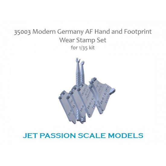 1/35 Modern German Hand & Footprint Wear Stamp Set