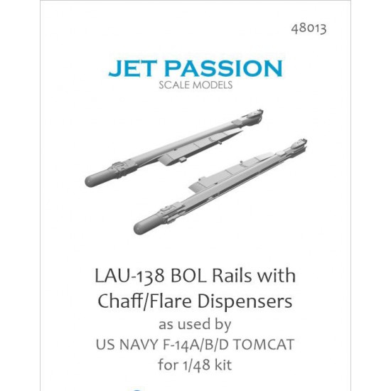 1/48 F-14A/B/D Tomcat Lau-138 Bol Rails w/Chaff/Flare Dispensers