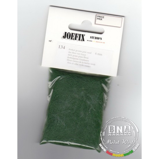 Dark Green Grass Fibers (4.5mm - 6mm) for 1/35, 1/48, 1/72, 1/87 scales