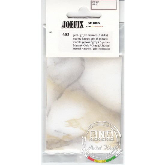 Yellow / Grey Marble (Adhesive film) for all scales (5pcs)