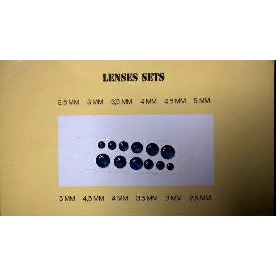 1/72 - 1/35 Headlights Blue (round, 2.5-5mm)
