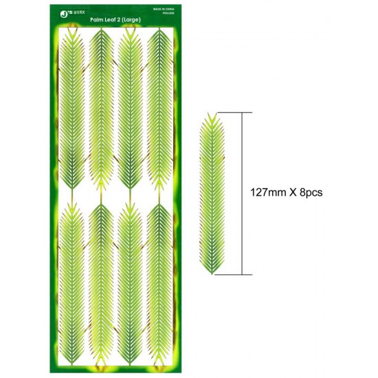 1/24, 1/35, 1/48 Palm Leaf 2 - Large (Coloured Paper Plant kit)