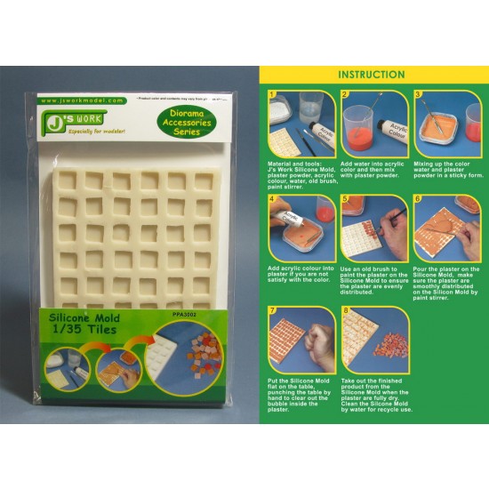 Silicone Mould for Making 1/35 Tiles