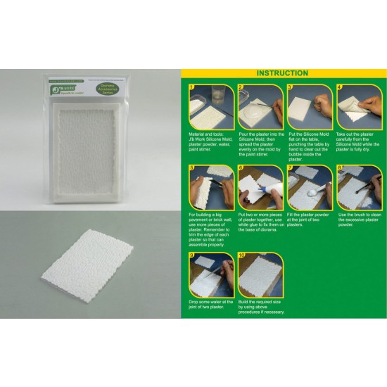 Silicone Mould for Making 1/35 Field Rock Pavement No.2