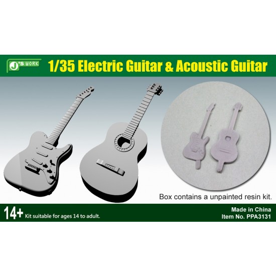 1/35 Electric Guitar and Acoustic Guitar