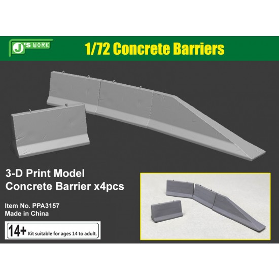 1/72 Concrete Barriers (4pcs)