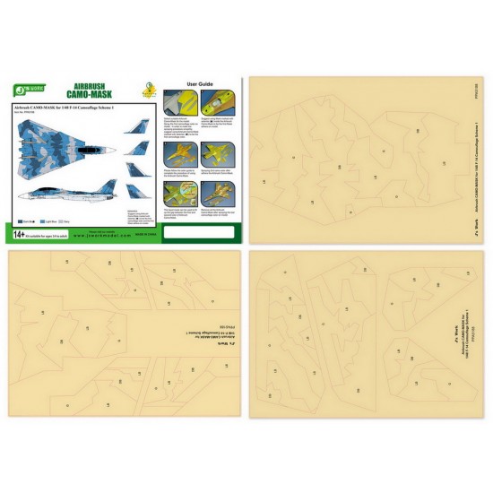 1/48 Grumman F-14 Tomcat Camouflage Scheme Vol.1 Airbrush Paint Masks