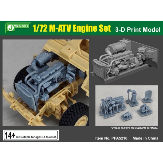 1/72 M-ATV Engine Set (3-D Print Model)
