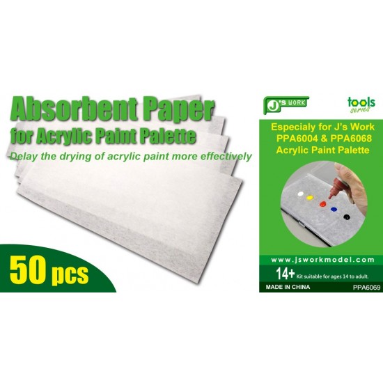 Absorbent Paper for Acrylic Paint Palette (50pcs)