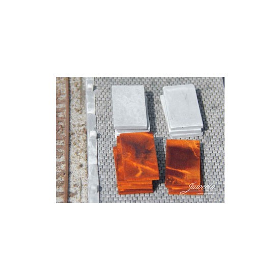 1/120 Cargo Concrete and Metal Plates Rusty (each 20pcs, total 40pcs)