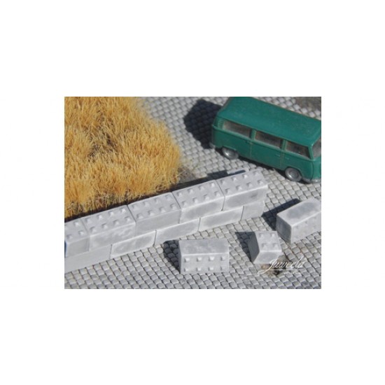1/160 Concrete Blocs with Nubs 8/4, 40x/10x