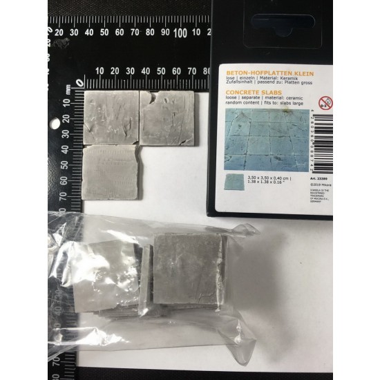 1/32, 1/35 Concrete Plates #Small (35x35mm, 20pcs)