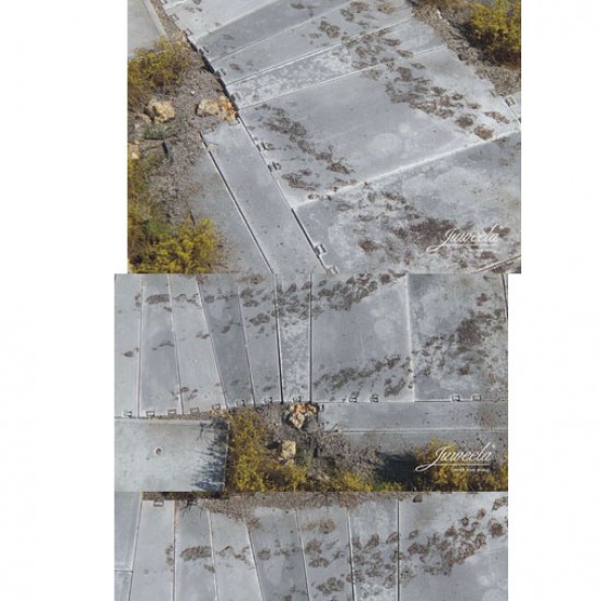 1/32, 1/35 Trapezoidal Concrete Panels (large/small/diagonal 12+12+12x)