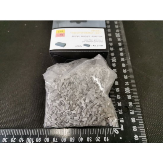 1/48 1/50 Bricks (Rf) Grey Mix (4000pcs)