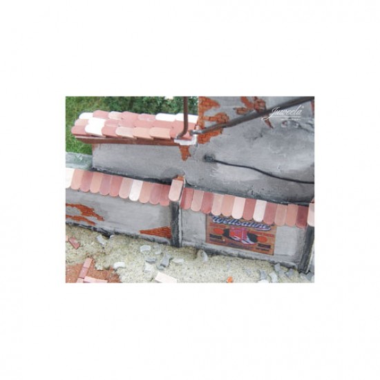 1/45 1/50 Flat Bricks Medium Brick-Red (1080pcs)