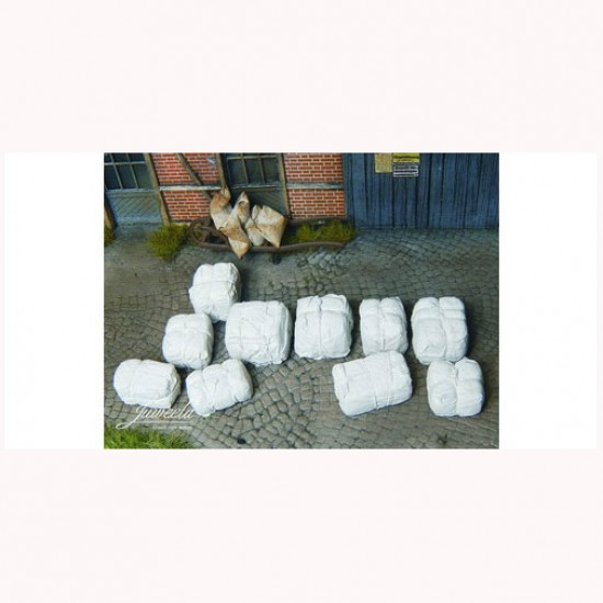 1/45 1/50 Bales Of Raw Material #White (10x)