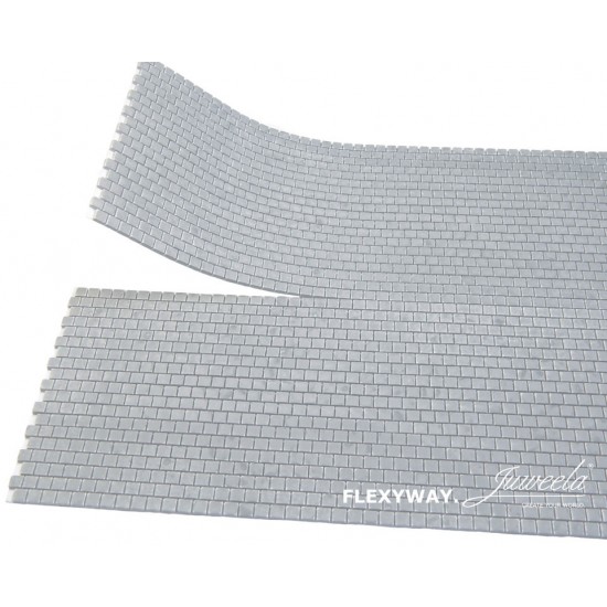 1/87 (HO scale) Flexyway Plates 40X40 Light Grey (1 Segm.) 