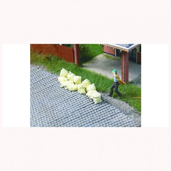 1/87 (HO scale) Bags (Garbage/Transport, Yellow 50x)