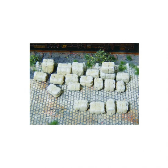 1/87 (HO scale) Bales Of Raw Material (Beige 40x)